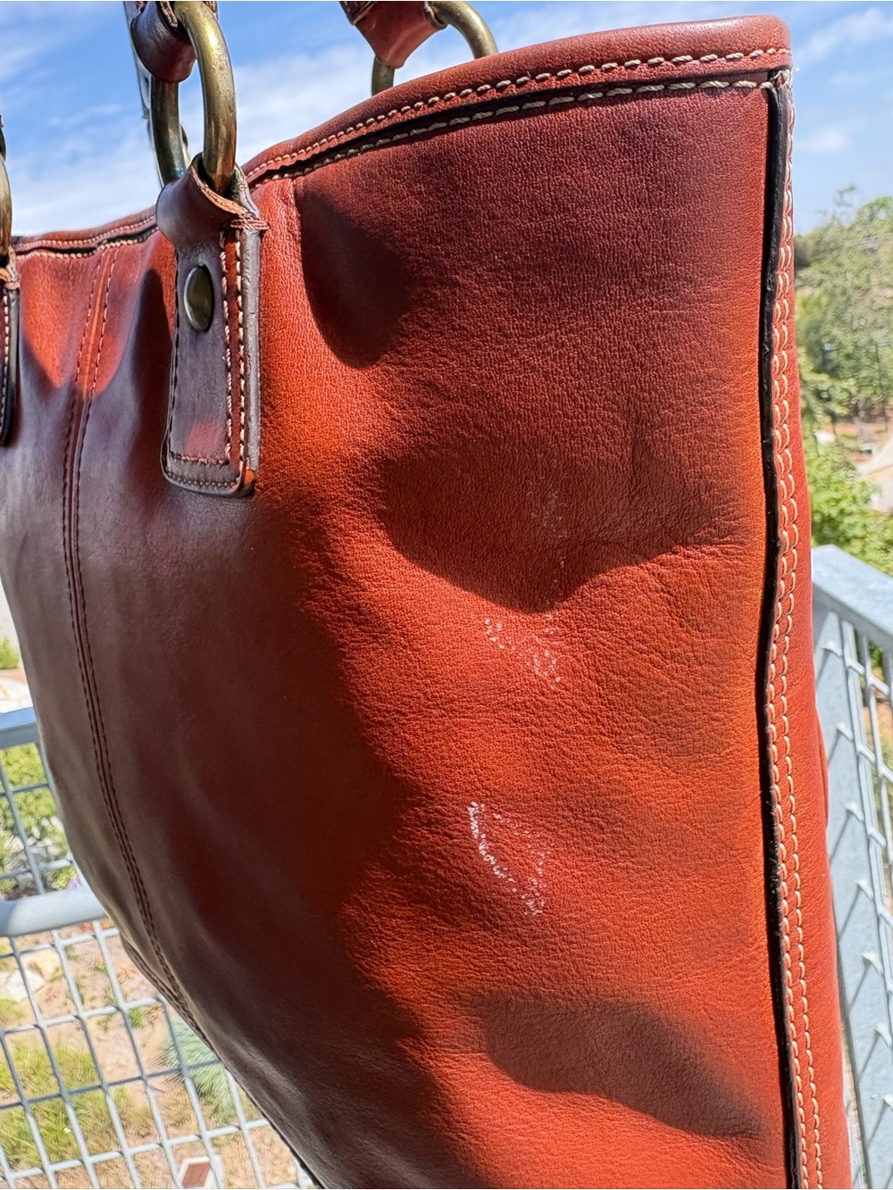 Coach Whiskey 65th Anniversary Tote with Front Pockets - Picture 3 of 16